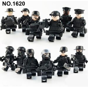 Unbranded (as the picture) 12PCS/set SWAT City Police Dolls Military Building Blocks MiniF Unbranded (as the picture) 12PCS/set SWAT City Police Dolls Military Building Blocks MiniF