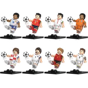 Nuoxin 8pcs World Cup football stars building block minifigures Kids Gifts Toys Nuoxin 8pcs World Cup football stars building block minifigures Kids Gifts Toys