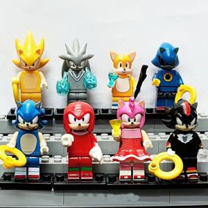 Bonxaif (8PCS Sonic - A) 24PCS Sonic The Hedgehog Toy Action Mini Figures Fits Lego Bonxaif (8PCS Sonic - A) 24PCS Sonic The Hedgehog Toy Action Mini Figures Fits Lego