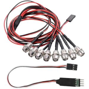 Unbranded 8 Led Light Kit 4 White 4 Red with Ch3 Lamp Control Panel Compatible with Rc Car Unbranded 8 Led Light Kit 4 White 4 Red with Ch3 Lamp Control Panel Compatible with Rc Car