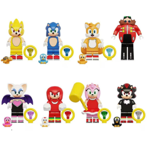 Nuoxin (8pcs-A) 16Pcs Sonic The Hedgehog Minifigure Kid Toy Gift Fit Lego Nuoxin (8pcs-A) 16Pcs Sonic The Hedgehog Minifigure Kid Toy Gift Fit Lego