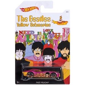 Mattel Fast Felion Hot Wheels 1:64 Scale The Beatles Yellow Submarine Mattel Fast Felion Hot Wheels 1:64 Scale The Beatles Yellow Submarine