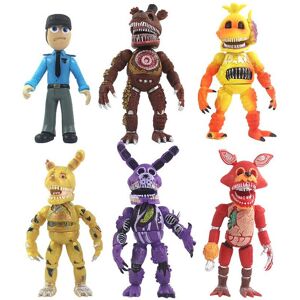 Maxpower 6pcs FNAF Five Nights At Freddy's Light Up Action Figures Face-changing Toys Maxpower 6pcs FNAF Five Nights At Freddy's Light Up Action Figures Face-changing Toys