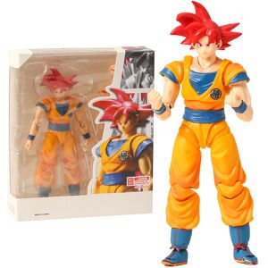 Maxpower Z SHF Red Super Saiyan God Red Goku Action Figure Joint Movable Model Brinquedos Maxpower Z SHF Red Super Saiyan God Red Goku Action Figure Joint Movable Model Brinquedos