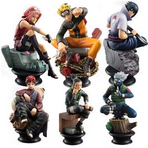Maxpower 6pcs/set Chess Naruto Sakura Action Figures Uchiha Gaara Kakashi Model PVC Anime Maxpower 6pcs/set Chess Naruto Sakura Action Figures Uchiha Gaara Kakashi Model PVC Anime
