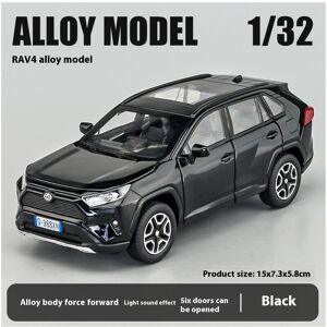 Maxpower (black) 1:32 Toyota RAV4 Off Road SUV Alloy Metal Diecast Car Model Sound & Ligh Maxpower (black) 1:32 Toyota RAV4 Off Road SUV Alloy Metal Diecast Car Model Sound & Ligh