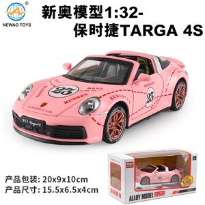 Maxpower (Pink With box) 1:32 Porsche 911 Targa 4S Supercar Alloy Car Model Diecasts Meta Maxpower (Pink With box) 1:32 Porsche 911 Targa 4S Supercar Alloy Car Model Diecasts Meta