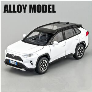Maxpower (White) 1:32 RAV4 SUV Alloy Car Model Diecast Metal Toy Vehicles Car Model High Maxpower (White) 1:32 RAV4 SUV Alloy Car Model Diecast Metal Toy Vehicles Car Model High