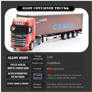 Maxpower (Red Brown) 1:50 Simulation Alloy Diecast Large Truck Head Model Container Toy P Maxpower (Red Brown) 1:50 Simulation Alloy Diecast Large Truck Head Model Container Toy P