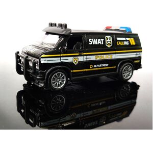 Maxpower (black) Van Police Car Model Simulation Alloy Toy Pull Back Car Maxpower (black) Van Police Car Model Simulation Alloy Toy Pull Back Car