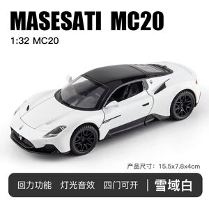Maxpower (White No box) 1:32 Maserati MC20 Sports Car Model Alloy Diecasts Metal Toy Vehi Maxpower (White No box) 1:32 Maserati MC20 Sports Car Model Alloy Diecasts Metal Toy Vehi