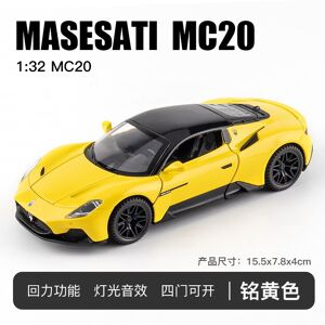 Maxpower (Yellow With box) 1:32 Maserati MC20 Sports Car Model Alloy Diecasts Metal Toy V Maxpower (Yellow With box) 1:32 Maserati MC20 Sports Car Model Alloy Diecasts Metal Toy V