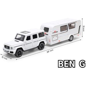 Maxpower (White Bens G) 1/32 Trailer RV Truck Toy Model Car Alloy Diecast Off-road Vehic Maxpower (White Bens G) 1/32 Trailer RV Truck Toy Model Car Alloy Diecast Off-road Vehic