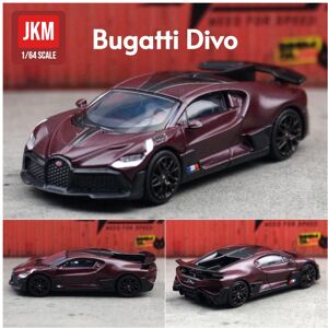 Maxpower (Burgundy) 1/64 Bugatti Divo Toy Car 1:64 JKM Super Sport Vehicle Miniature Mode Maxpower (Burgundy) 1/64 Bugatti Divo Toy Car 1:64 JKM Super Sport Vehicle Miniature Mode