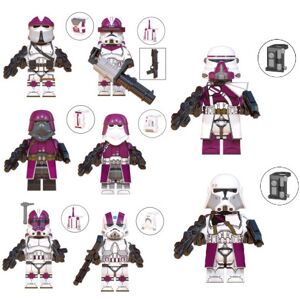 Nuoxin 8pcs Star Wars Nova Corps Clone Troopers Minifigure Building Blocks Puzzle Toy Nuoxin 8pcs Star Wars Nova Corps Clone Troopers Minifigure Building Blocks Puzzle Toy