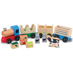 Melissa & Doug Wooden Farm Train Set - Classic Wooden Toy (3 linking cars) Melissa & Doug Wooden Farm Train Set - Classic Wooden Toy (3 linking cars)