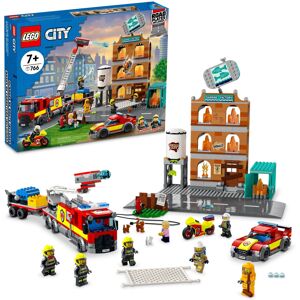 Lego City Fire Brigade 60321 Building Set with Toy Fire Truck and Five Lego City Fire Brigade 60321 Building Set with Toy Fire Truck and Five
