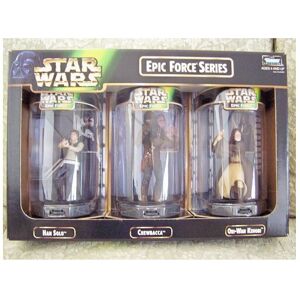 Hasbro Star Wars Epic Force Figure - Han Solo Chewbacca & Obi-Wan Kenobi 3-Piece Set Hasbro Star Wars Epic Force Figure - Han Solo Chewbacca & Obi-Wan Kenobi 3-Piece Set