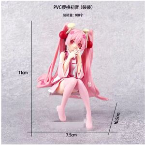 Maxpower (No Box) Hatsune Miku Anime figure Pink dress Sitting posture PVC model action t Maxpower (No Box) Hatsune Miku Anime figure Pink dress Sitting posture PVC model action t