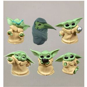 Maxpower (Yoda-6pcs) 5pcs Star Wars Toy Master Baby Yoda Darth PVC Action Figure Anime Fi Maxpower (Yoda-6pcs) 5pcs Star Wars Toy Master Baby Yoda Darth PVC Action Figure Anime Fi