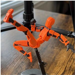 Maxpower (Orange) Multi-Jointed Movable Robot Model Doll Dummy 13 3D Printed Mannequin No Maxpower (Orange) Multi-Jointed Movable Robot Model Doll Dummy 13 3D Printed Mannequin No