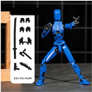 Maxpower (blue) T13 Action Figure Set Tool 3D Printed Multi-Jointed Movable Robot Doll An Maxpower (blue) T13 Action Figure Set Tool 3D Printed Multi-Jointed Movable Robot Doll An