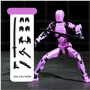 Maxpower (purple) T13 Action Figure Set Tool 3D Printed Multi-Jointed Movable Robot Doll Maxpower (purple) T13 Action Figure Set Tool 3D Printed Multi-Jointed Movable Robot Doll