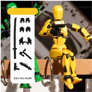 Maxpower (yellow) T13 Action Figure Set Tool 3D Printed Multi-Jointed Movable Robot Doll Maxpower (yellow) T13 Action Figure Set Tool 3D Printed Multi-Jointed Movable Robot Doll