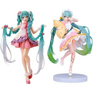 Maxpower (2 pcs) New 20cm Anime Hatsune Miku Figure Sexy Character Ornaments white pink c Maxpower (2 pcs) New 20cm Anime Hatsune Miku Figure Sexy Character Ornaments white pink c