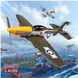 Maxpower (1 Battery) New P51 Mustang RC Plane 2.4G 4CH 6 Axis 410MM Wingspan Foam Fighte Maxpower (1 Battery) New P51 Mustang RC Plane 2.4G 4CH 6 Axis 410MM Wingspan Foam Fighte