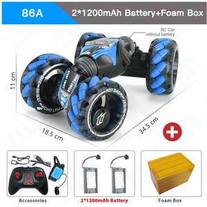 Maxpower (86A Blue 2B FB) ZWN 1:12 4WD RC Car With Music Light Gesture Induction Stunt Re Maxpower (86A Blue 2B FB) ZWN 1:12 4WD RC Car With Music Light Gesture Induction Stunt Re