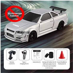 Maxpower (4304 Silver) 2.4G 15Km/h RC Drift Car Toys 1/43 High-Speed Remote Control Upgra Maxpower (4304 Silver) 2.4G 15Km/h RC Drift Car Toys 1/43 High-Speed Remote Control Upgra