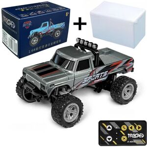 Maxpower (Grey) RC Off-Road Monster Truck 1/64 Remote Control Mini Climbing Car, Alloy Ma Maxpower (Grey) RC Off-Road Monster Truck 1/64 Remote Control Mini Climbing Car, Alloy Ma