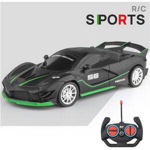 Maxpower (black green) 1/18 RC Car LED Light Radio Remote Control Sports Cars Racing High Maxpower (black green) 1/18 RC Car LED Light Radio Remote Control Sports Cars Racing High