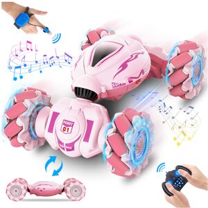 Maxpower (Pink) RC Car Remote Control Stunt Toy Car 4WD 1:18 Gesture Sensing RC Drift Car Maxpower (Pink) RC Car Remote Control Stunt Toy Car 4WD 1:18 Gesture Sensing RC Drift Car