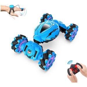 Maxpower (Deep Blue) RC Car Remote Control Stunt Toy Car 4WD 1:18 Gesture Sensing RC Drif Maxpower (Deep Blue) RC Car Remote Control Stunt Toy Car 4WD 1:18 Gesture Sensing RC Drif