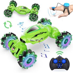 Maxpower (Green) RC Car Remote Control Stunt Toy Car 4WD 1:18 Gesture Sensing RC Drift Ca Maxpower (Green) RC Car Remote Control Stunt Toy Car 4WD 1:18 Gesture Sensing RC Drift Ca