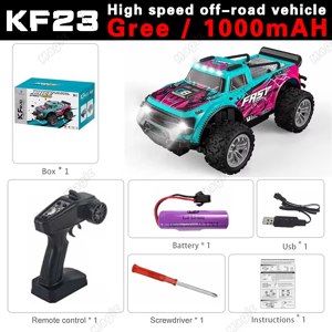 Maxpower (Green 1000mah) 1:20 Model RC Car With LED Light 2.4G High Speed Off-road KF24 K Maxpower (Green 1000mah) 1:20 Model RC Car With LED Light 2.4G High Speed Off-road KF24 K