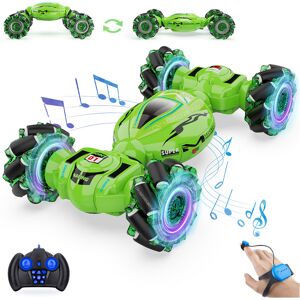 Maxpower (Green) 4WD Drift Stunt Car 1:18 Remote Control Car with Music Light RC Cars Off Maxpower (Green) 4WD Drift Stunt Car 1:18 Remote Control Car with Music Light RC Cars Off