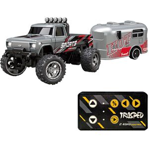 Maxpower (Grey) Mini RC Monster Truck 1:64 Scale All Terrain Off-Road Truck Toy 2.4Ghz Re Maxpower (Grey) Mini RC Monster Truck 1:64 Scale All Terrain Off-Road Truck Toy 2.4Ghz Re