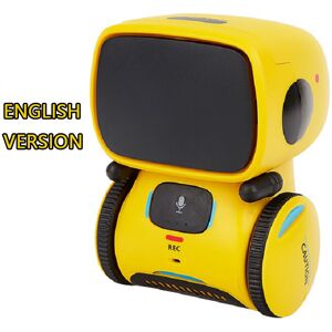 Maxpower (English Yellow) Toy Robot Voice Control Interactive Robot Cute Toy Smart Robot Maxpower (English Yellow) Toy Robot Voice Control Interactive Robot Cute Toy Smart Robot