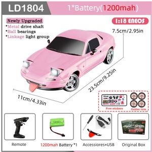 Maxpower (1804-Pi-1B1200-YX04J) LDRC LD1804 RC Drift Car 1/18 Model 2.4G 2WD ESP Gyrosco Maxpower (1804-Pi-1B1200-YX04J) LDRC LD1804 RC Drift Car 1/18 Model 2.4G 2WD ESP Gyrosco
