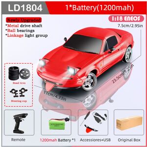 Maxpower (LD1804-R-0206-1B1200) LDRC LD1804 RC Drift Car 1/18 Model 2.4G 2WD ESP Gyrosco Maxpower (LD1804-R-0206-1B1200) LDRC LD1804 RC Drift Car 1/18 Model 2.4G 2WD ESP Gyrosco