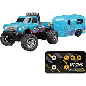 Maxpower (Blue) Mini RC Monster Truck 1:64 Scale Mini Off-Road Climbing Car 2.4Ghz Remote Maxpower (Blue) Mini RC Monster Truck 1:64 Scale Mini Off-Road Climbing Car 2.4Ghz Remote
