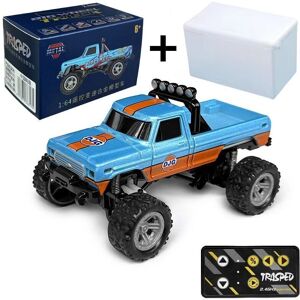 Maxpower (Blue-orange) RC Off-Road Monster Truck 1/64 Remote Control Mini Climbing Car, A Maxpower (Blue-orange) RC Off-Road Monster Truck 1/64 Remote Control Mini Climbing Car, A