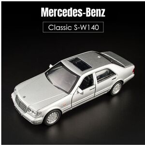 Maxpower (Silver) 1/32 Mercedes-Benz W140 Classical Toy Car Model Diecast Alloy Miniature Maxpower (Silver) 1/32 Mercedes-Benz W140 Classical Toy Car Model Diecast Alloy Miniature
