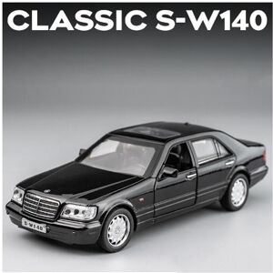 Maxpower (black) 1/32 Mercedes-Benz W140 Classical Toy Car Model Diecast Alloy Miniature Maxpower (black) 1/32 Mercedes-Benz W140 Classical Toy Car Model Diecast Alloy Miniature