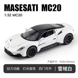 Maxpower (White No box) 1:32 Maserati MC20 Sports Car Model Alloy Diecasts Metal Toy Vehi Maxpower (White No box) 1:32 Maserati MC20 Sports Car Model Alloy Diecasts Metal Toy Vehi