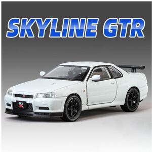 Maxpower (R34 White) 1:32 Nissan GTR R34 GT-R R35 Fast & Furious Alloy Car Model Sound an Maxpower (R34 White) 1:32 Nissan GTR R34 GT-R R35 Fast & Furious Alloy Car Model Sound an