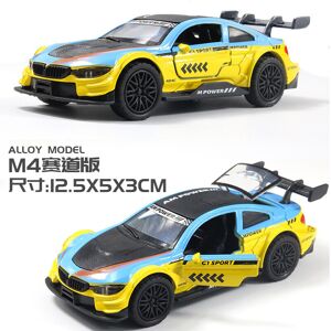 Maxpower (M4 blue-yellow) 1:36 Diecast Alloy Car Model Children's Toy Car Open the door D Maxpower (M4 blue-yellow) 1:36 Diecast Alloy Car Model Children's Toy Car Open the door D